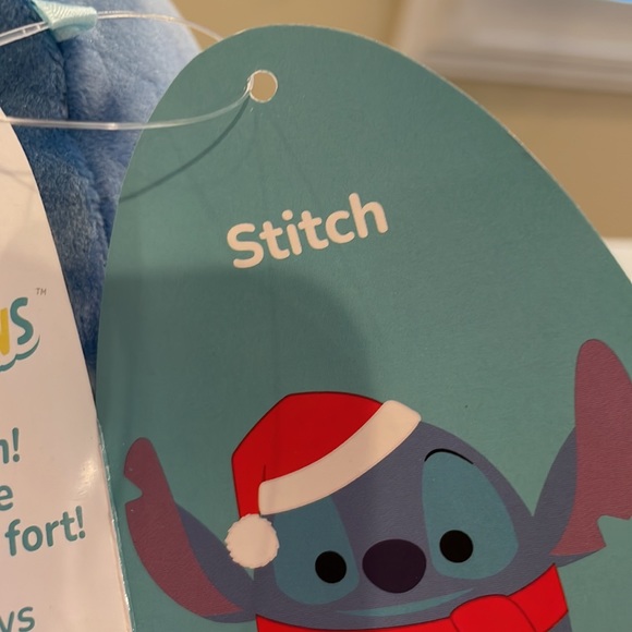 NWT 6.5” Disney Holiday Stitch with Santa Hat Squishmallow - Picture 4 of 4